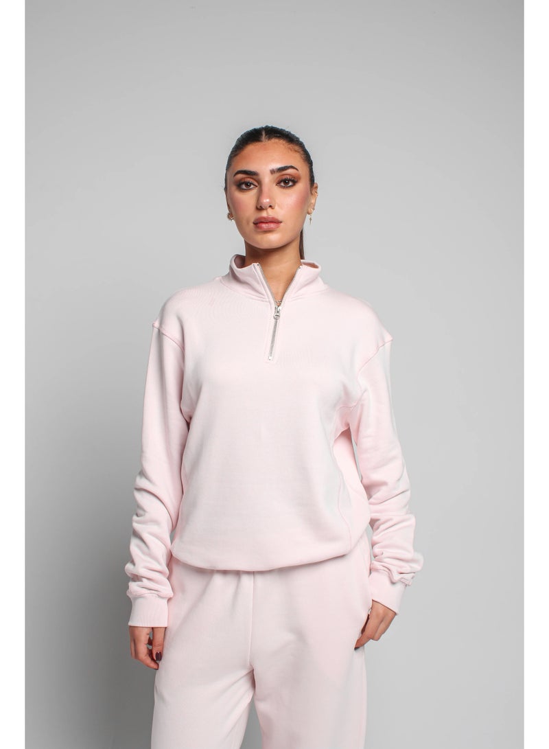 Basic Look Quarter zip Milton Sweatshirt - Image 5